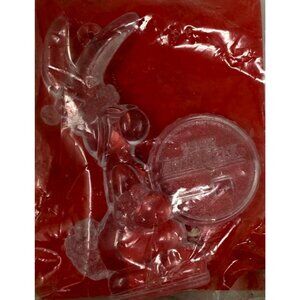 1992 Energizer Bunny Limited Edition Ornament Santa Clear Plastic Vintage
